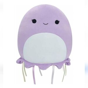 NWT Squishmallows 8" Anni Purple Jellyfish Plush Toy Figure Stuffed Animal
